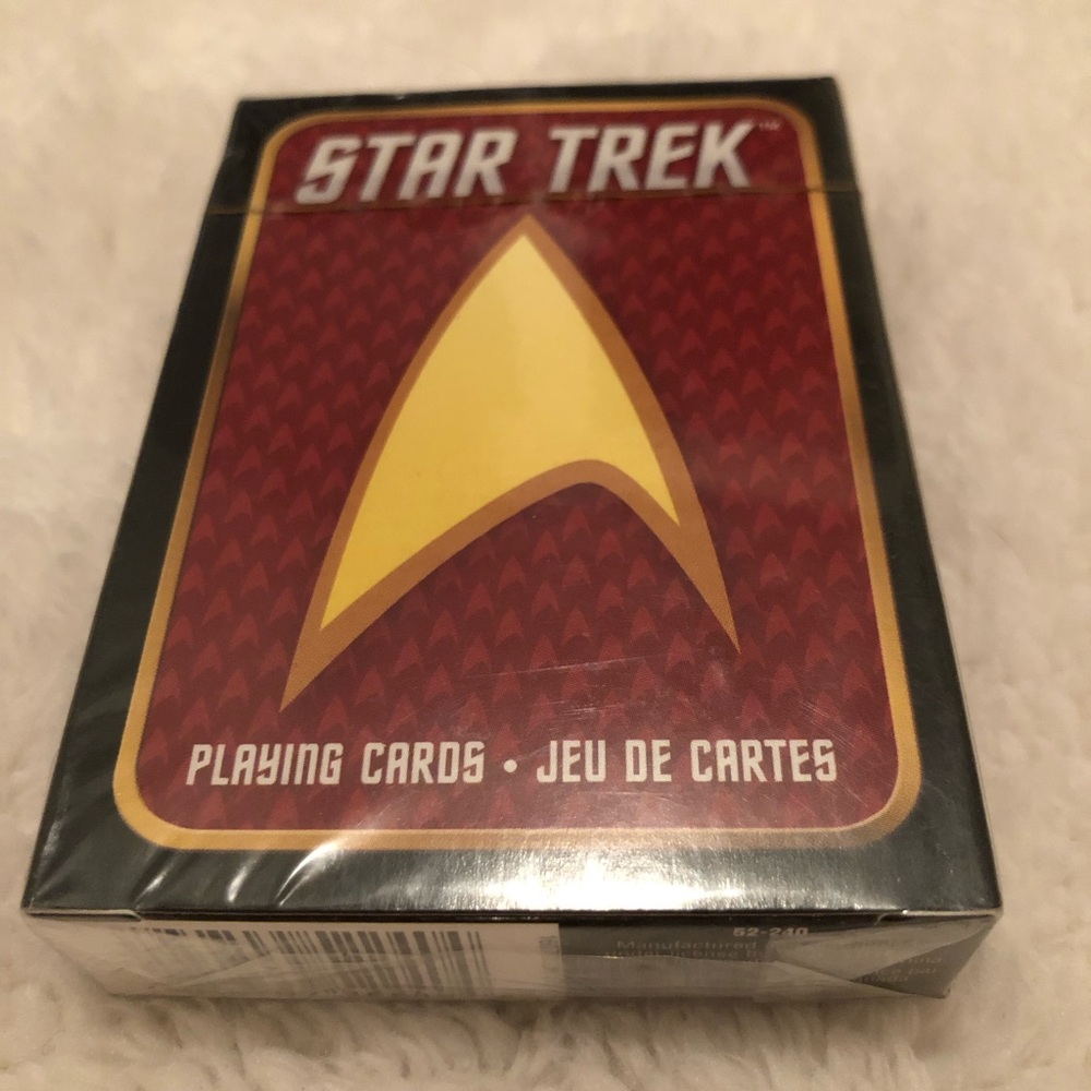 NWT- Star Trek Red and Yellow Playing Cards